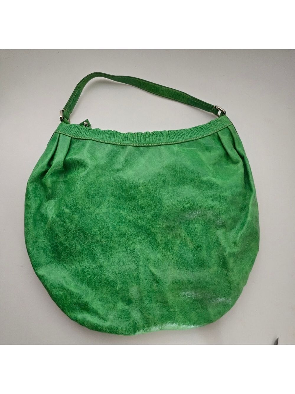 Marc by Marc Jacobs XL Green Leather Hobo Shoulder Bag - Picture 12 of 12